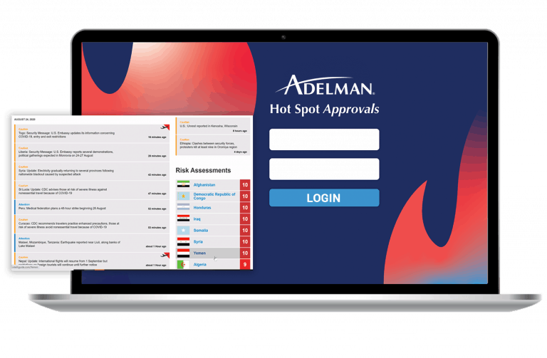 adelman travel log in