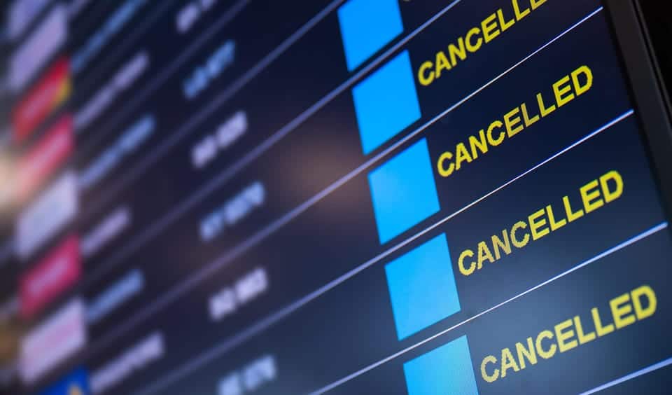 FAA cancelled flights